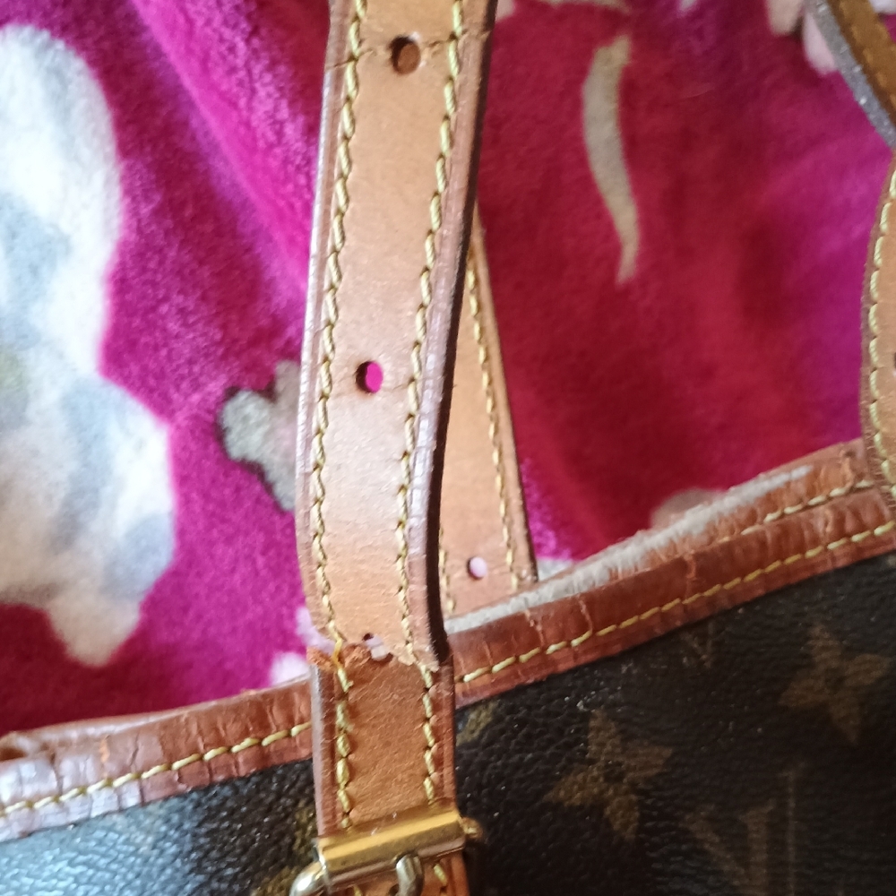 Genuine Louis Vuitton Brown Monogram Tote Bag - Picture 3 of 11